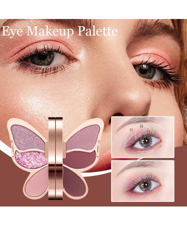  Generisch Glittering and colorful eyeshadow palette long-lasting eye makeup collection shimmering powder vibrant party looks compact cosmetic tray beauty for girls or - Buy Online on GoSupps.com