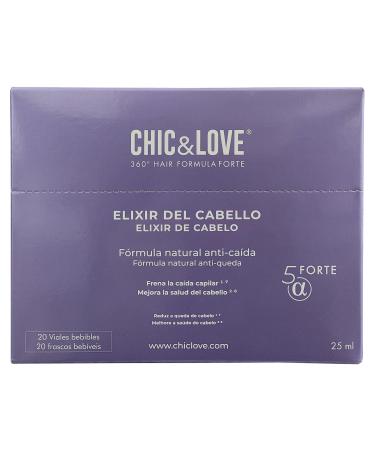 Chic Love Chic & Love 360 Hair Formula Forte Hair Elixir stops hair loss and improves hair health 20 bottles of 25 ml each