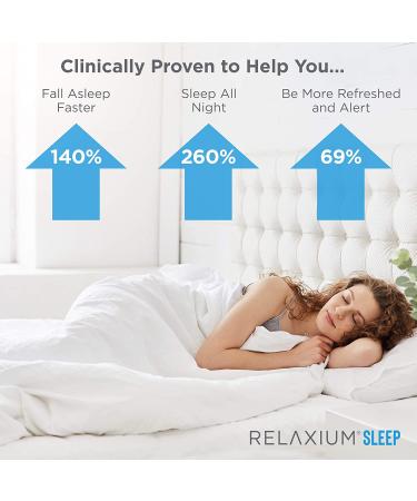 Relaxium Natural Sleep Aid | Non-Habit Forming Supplement for Longer Sleep & Stress Relief | with Magnesium, Melatonin, GABA, Chamomile & Valerian | 60 Vegan Capsules - 30 Day Supply - Buy Online on GoSupps.com