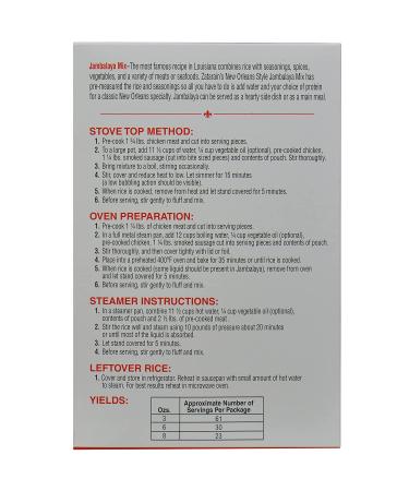 Zatarain's Jambalaya Mix 40 oz - Authentic Cajun Rice Mix for Sausage, Chicken, or Seafood - Buy Online on GoSupps.com