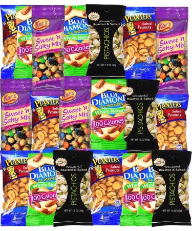 Healthy Snacks Care Package Grab And Go Variety Pack (20 Count) - College Students Final Exam Office Spring