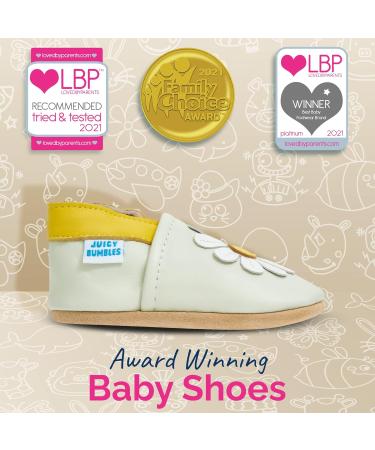 Baby Walking Shoes 6-12 Months - Leather Soft Sole Baby Shoes for Boys and Girls - Daisy Design - Buy Online on GoSupps.com