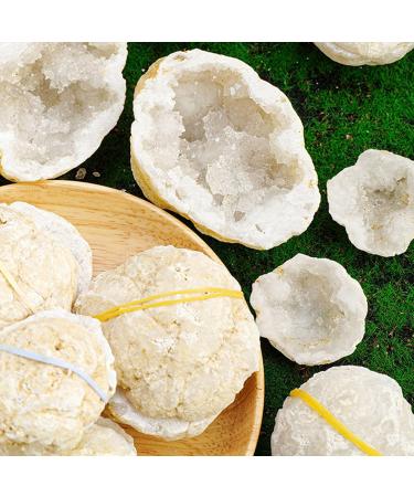 Pair of Agate Geode Natural Reiki Rock Used for Clarity and Purpose Crystal Cluster Gemstone Specimen for Ornaments D cor Artwork Gifts 100-200g Gift (Size : 200-260g) - Buy Online on GoSupps.com