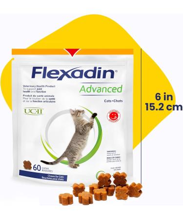 Vetoquinol Flexadin Advanced Cat Joint Supplement One Unit a Day for Cats 60 Chews - Buy Online on GoSupps.com