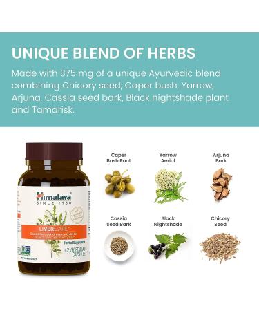 Himalaya LiverCare 375mg - Liver Cleanse & Detox - 90 Capsules - Buy Online on GoSupps.com