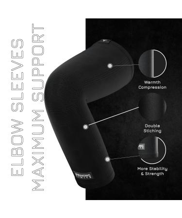 Buy Breaking Limits Elbow Compression Bandage | Elastic Support for Golfer's & Tennis Elbow - XL for Men & Women - Buy Online on GoSupps.com