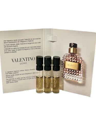 Valentino Uomo Men Sample Spray Vial Eau De Toilett EDT Perfume Set of 3 Bergamot Myrtle Leather 0.02 Fl Oz (Pack of 3) - Buy Online on GoSupps.com