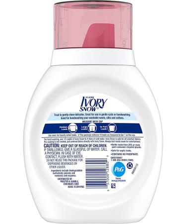 Ivory Snow Liquid Laundry Detergent - 25oz, 16 Loads - Buy Online on GoSupps.com