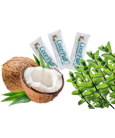 CocoPull Organic Oil Pulling 14 Sachets - Coconut & Peppermint Oil for Healthy Teeth, Gums, Bad Breath & Whitening - Buy Online on GoSupps.com