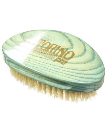 Torino Pro Soft Curved Palm Wave Brush By Brush King 1970 - 360 Curved Softy waves brush no handle -Wavy design handle - Great for laying down waves and pull - for 360 waves