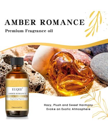 EUQEE Amber Romance Fragrance Oil 60ml - Aromatherapy Essential Oil for Diffusers & Candle Making - Buy Online on GoSupps.com