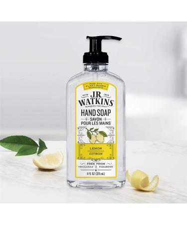 J.R. Watkins Lemon Gel Hand Soap 11 fl oz - 6 Pack | Made in USA, Cruelty-Free | Bathroom & Kitchen Liquid Hand Wash - Buy Online on GoSupps.com
