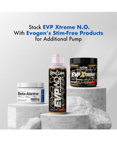 Evogen EVP Xtreme NO - Pre Workout Powder for Men & Women | Sugar Free Preworkout with Beta Alanine Creatine and Caffeine for Energy & Pump | Victory Punch | 40 Servings - Buy Online on GoSupps.com
