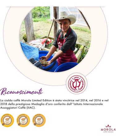 Morola Caff Italiano - Limited Edition Flavor Coffee Pods - ESE44 Biodegradable Pod Pack - Blend of 85% Arabica and 15% Robusta - Made in Italy (50 Pods) - Buy Online on GoSupps.com