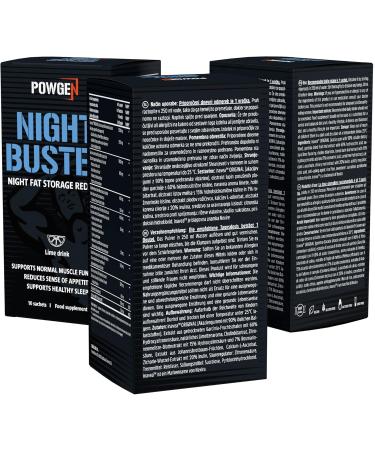 Buy Powgen Night Buster - 4-in-1 Delicious Drink with Garcinia Cambogia Fiber & Vitamins | 30 Bags + Free E-Book | International Shipping Available - Buy Online on GoSupps.com