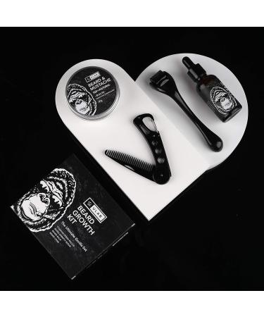 Ulab Ultimate Gorilla Beard Growth Kit | Derma Roller Beard Oil Balm & Styling Comb - Perfect Gift Set for Men - Buy Online on GoSupps.com
