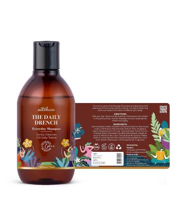 Buy Satthwa Daily Drench Mild Shampoo - Niacinamide pH 5.5 SLS & Paraben Free for All Hair Types - 225ml Worldwide Shipping - Buy Online on GoSupps.com