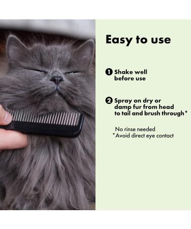 Catly Fur Care - Dry Shampoo For Cats - Ideal Pet Shampoo For Cats: Cat Shampoo And Conditioner & Kitten Shampoo Effective Cat Dry Shampoo Spray & Cat Detangler Spray with Aloe Vera & Oat 250ml - Buy Online on GoSupps.com
