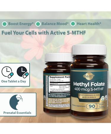 Vitamines Vitales Methyl B12 + Folate 90 Vegan Tablets | Active B12 & Methyl folate for Energy - Buy Online on GoSupps.com