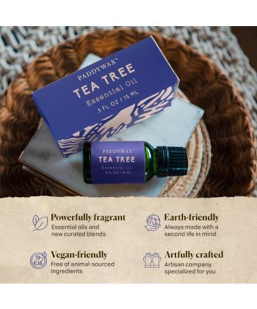Paddywax Body-Safe Essential Oil for Diffusers Scented Oil 0.5 Ounces Tea Tree - Buy Online on GoSupps.com