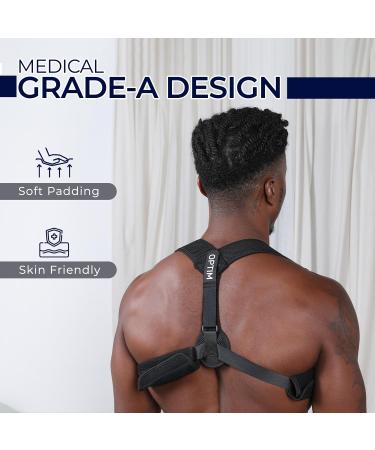 Posture Corrector & Brace for Men and Women | Adjustable Odor-Resistant All-Day Comfort | Improved Alignment & Support - Buy Online on GoSupps.com