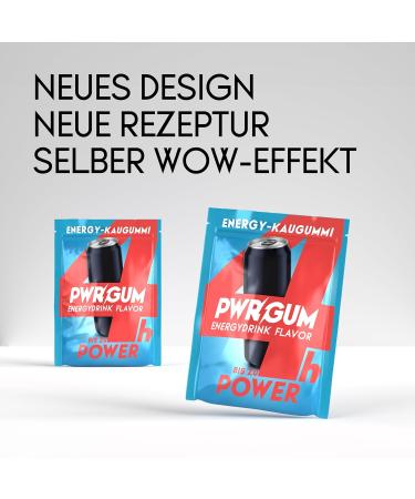 Pwrgrum Energy Chewing Gum 4 Pack | Up to 4 Hours Energy Boost | Sugar-Free & Dental Care | Natural Alternative to Energy Drinks - Buy Online on GoSupps.com