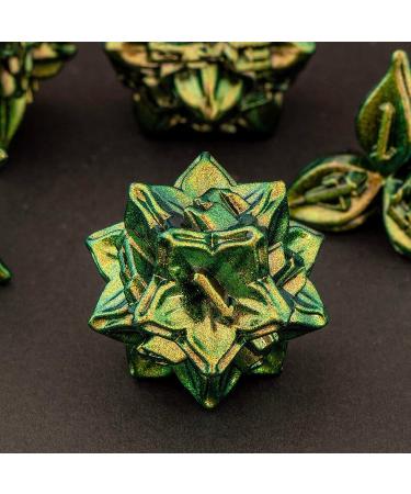 KERWELLSI Metal Dice Set - Unique Leaf Design D&D Dice with Cool Box | Handmade Polyhedral Dice for RPG Games - Buy Online on GoSupps.com