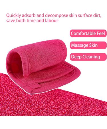Exfoliating Body Scrub & Glove Set - Rose Red | Dead Skin Removal for Men & Women - Buy Online on GoSupps.com