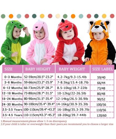 Doladola Unisex Kid's/Toddler's Pink Dinosaur Animal Hooded Romper Jumpsuit 6-12 Months - Buy Online on GoSupps.com