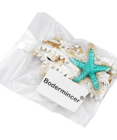 Ocean Acrylic Starfish Shell Headband with Rose Flowers - Mermaid Hair Accessories - Buy Online on GoSupps.com