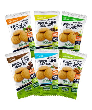 WHY NATURE Protin Frollini Low Carb Spatient vanilla and chocolate drops 30 g sacks