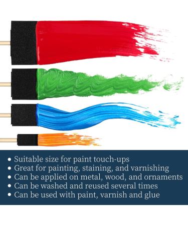 100 Pack Foam Paint Brushes - 1, 2, 3, 4 Inch Assorted Sizes - Ideal for Painting, Staining, Polyurethane and Crafts - Buy Online on GoSupps.com