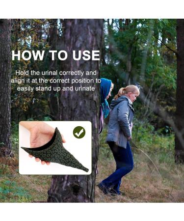 MVUOCR Female Urination Device - Reusable Portable Standing Up Pee Funnel with Extension Tube - Silicone Collapsible Splash-Proof Urinal for Travel, Outdoor Activities, Hiking, Climbing - Black Flower - Buy Online on GoSupps.com