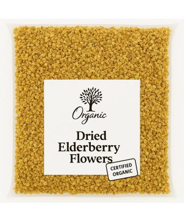 Organic Bio Herbs-Dried Elderberry Flowers 100% Natural Premium Quality Herb for Herbal Tea Tinctures & Remedies No Additives Non-GMO (Sambucus Nigra) (1 Lb) 2 Ounce (Pack of 1)