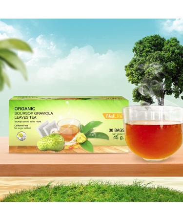 Organic Soursop Graviola Leaves Tea - Pack of 30 Bags | NalLife - Buy Online on GoSupps.com
