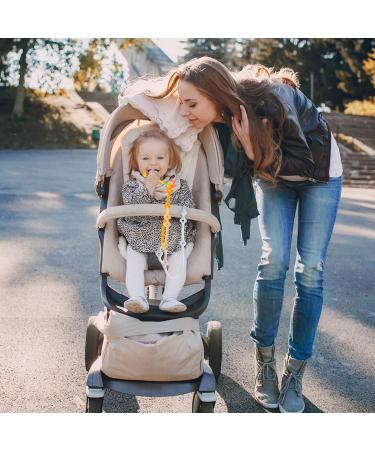 5PK Stretchable Silicone Toy Safety Straps for Baby - Pacifier Clips, Teether, Bottle Harness - Stroller, Cart, High Chair, Exersaucer, Cribs - Buy Online on GoSupps.com