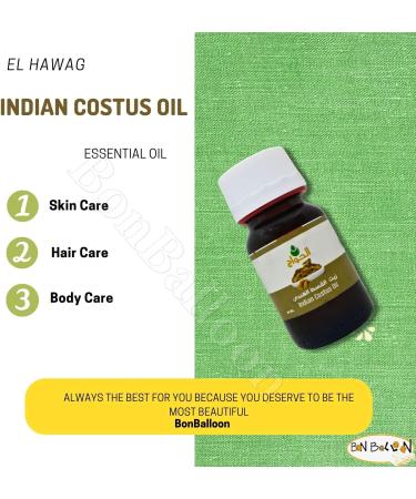 Pure & Natural Indian Costus Oil - Cold Pressed El Hawag | 1 oz | Non-GMO Kosher Halal | Perfect for Body & Skin Care - Buy Online on GoSupps.com