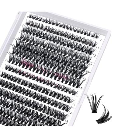 280 PC eyelashes individually DIY Individual eyelashes for eyelash extensions eyelashes cluster cluster individual lashes 40+50-d-9-15 mix 9-15 Mix 40D+50D-D