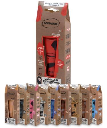 Goodmark 02080478 - Professional Aqua Make Up Cream Gold 1 Piece 28 ml in a Tube Cream on Blister Card Make-Up Make-Up Carnival Costume Stage Theatre Halloween