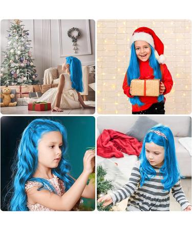 10 Pcs Hair Chalk Comb for Kids Girls - Washable & Temporary Bright Colors - Ideal Gift for Ages 6-12 - Perfect for Birthday Parties & Cosplay - Blue - Buy Online on GoSupps.com