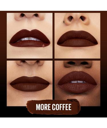 Maybelline Color Sensational Ultimatte Matte Lipstick - More Coffee - Intense Color Pigment - Non-Drying - Coffee Bean Brown - Buy Online on GoSupps.com