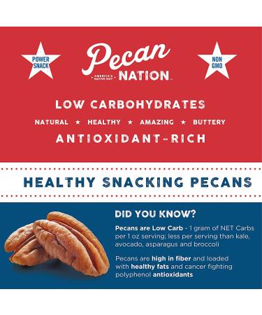 Pecan Nation Maple Flavored Roasted Sweet Pecan Pieces 4 oz - Natural, Antioxidant-Rich, Non-GMO Nut Snack for Adults & Kids - Buy Online on GoSupps.com
