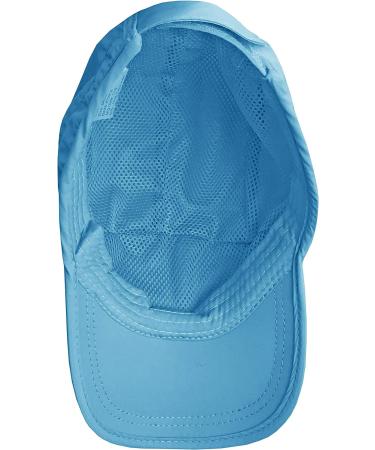 N'Ice Caps Kids SPF 50+ UV Protection Adjustable Sun Cap - 2 Pack Blue & Tan 8-12 Years - Buy Online on GoSupps.com