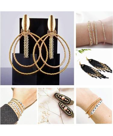 Glass Seed Beads Jewelry Making Kit - 4800Pcs 3mm Pony Beads, 24 Colors - DIY Bracelets, Necklaces, Earrings - Gacuyi - Buy Online on GoSupps.com