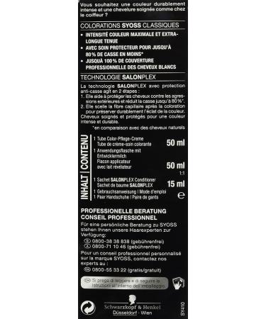 Order Syoss Hair Color 4-1 Medium Brown - Pack of 3 (3 x 115 ml) | International Shipping Available - Buy Online on GoSupps.com