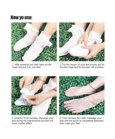 Vitamin E & Avocado Oil Foot Peeling Mask - Baby Soft Smooth Skin for Rough Heels & Dry Toes - International Shipping Available - Buy Online on GoSupps.com