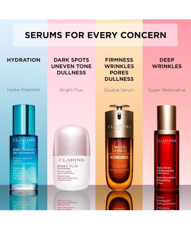 Clarins DOUBLE SERUM LIGHT TEXTURE | Anti Aging Serum | Visibly Firms Smoothes Boosts Radiance and Refines Pores | 24H Hydration | Great for Combination to Oily Skin and Humid Climates Double Serum Light 1.7 Fl Oz - Buy Online on GoSupps.com