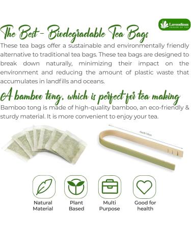 Lavendium Premium 40 Banaba Leaf Tea Bags 100% Natural & Pure from Banaba Leaves. Loose Leaf Banaba Herbal Tea. Made with Natural Tea Bags No Sugar No Caffeine No Gluten Vegan. - Buy Online on GoSupps.com