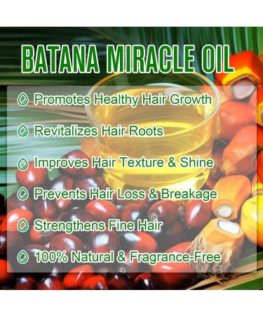 Organic Batana Oil for Hair Growth - 100% Pure & Natural | Repair Split Ends & Nourish Scalp All Hair Types 2.02 fl oz - Buy Online on GoSupps.com