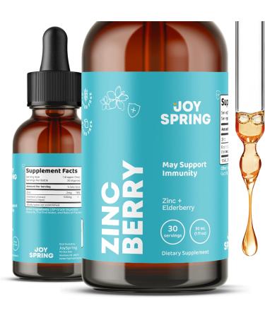 JoySpring Liquid Zinc, Vitamin C & D Drops for Kids - Essential Children's Supplements - Buy Online on GoSupps.com